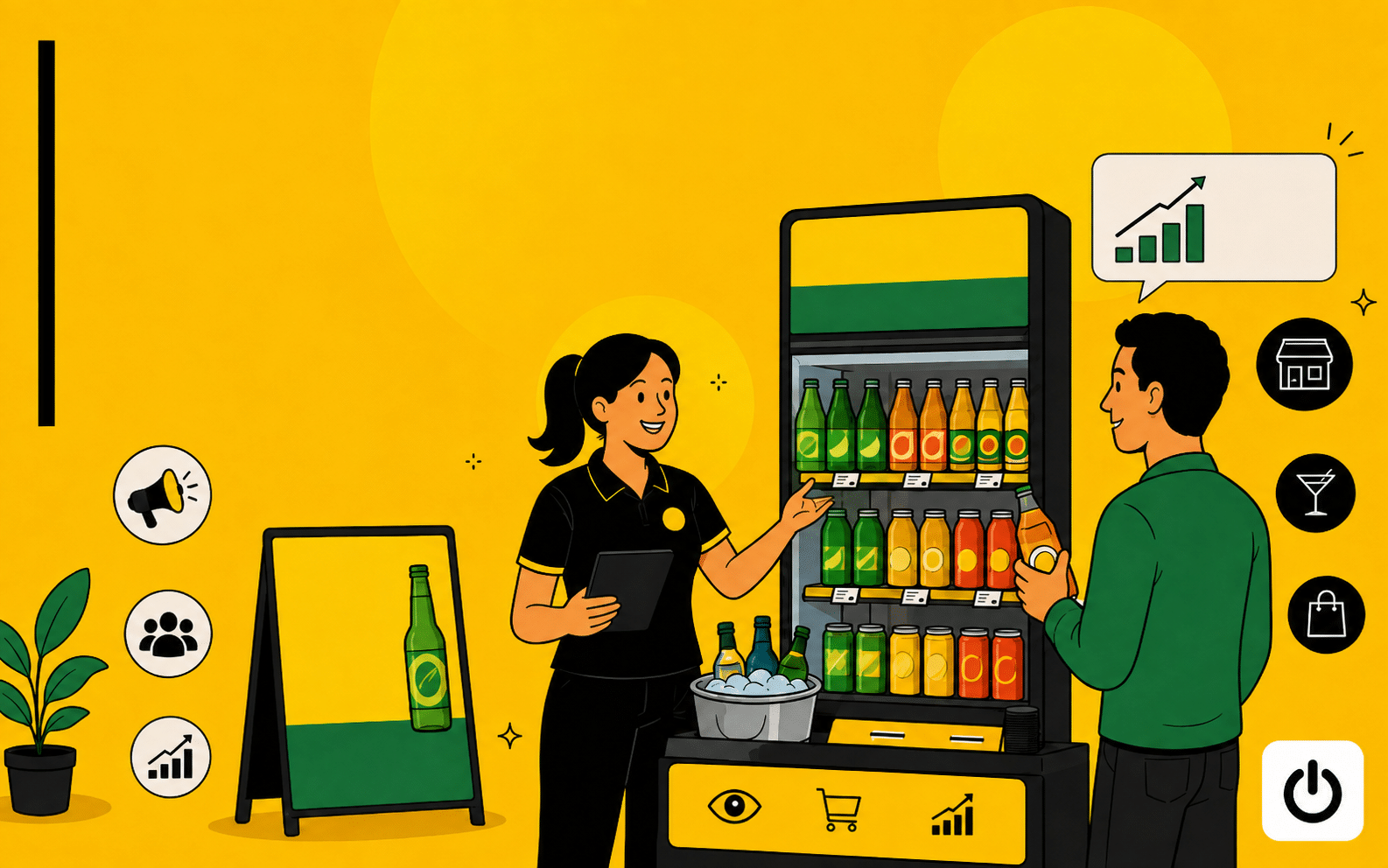 Trade marketing para bebidas com ativação de marca no ponto de venda